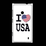 Coque Nokia Lumia 520 I love USA 2
