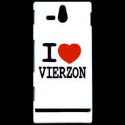 Coque Sony Xperia U I love Vierzon
