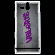 Coque Sony Xperia U Valérie Tag