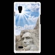 Coque LG Optimus L9 Monument USA Roosevelt et Lincoln