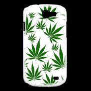 Coque Samsung Galaxy Express Feuille de cannabis sur fond blanc