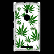 Coque Nokia Lumia 925 Feuille de cannabis sur fond blanc
