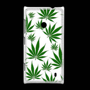 Coque Nokia Lumia 520 Feuille de cannabis sur fond blanc