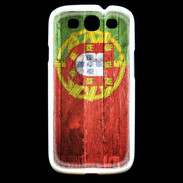 Coque Samsung Galaxy S3 Drapeau Portugal imitation bois