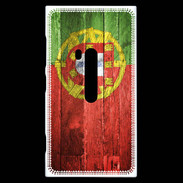 Coque Nokia Lumia 920 Drapeau Portugal imitation bois