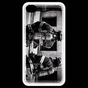 Coque iPhone 4 / iPhone 4S Pompiers en noir et blanc