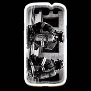 Coque Samsung Galaxy S3 Pompiers en noir et blanc