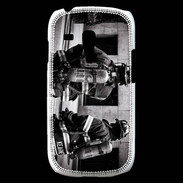 Coque Samsung Galaxy S3 Mini Pompiers en noir et blanc