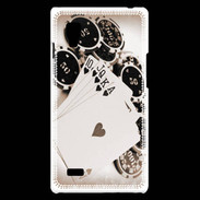 Coque LG Optimus L9 Vintage Poker