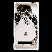 Coque HTC Windows Phone 8S Vintage Poker