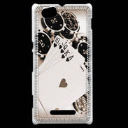 Coque Sony Xperia M Vintage Poker