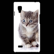 Coque LG Optimus L9 chaton gris 4