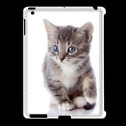Coque iPad 2/3 chaton gris 4