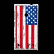 Coque Nokia Lumia 520 Drapeau USA grunge et vintage 5