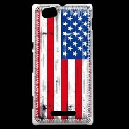 Coque Sony Xperia M Drapeau USA grunge et vintage 5