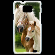 Coque Samsung Galaxy S2 Cheval et poulain
