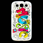 Coque Samsung Galaxy S3 Graffiti Musique