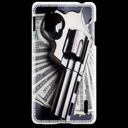 Coque LG Optimus G Arme et Dollars