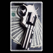 Etui carte bancaire Arme et Dollars
