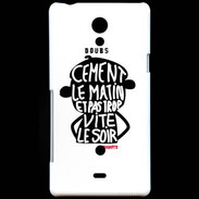 Coque Sony Xperia T Adishatz Humour Doubs