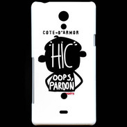 Coque Sony Xperia T Adishatz Humour Cote d'Armor