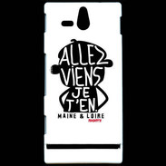 Coque Sony Xperia U Adishatz Humour Maine et Loire