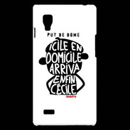 Coque LG Optimus L9 Adishatz Humour Puy de Dome