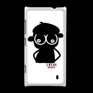 Coque Nokia Lumia 520 Adishatz Humour Loche