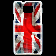 Coque Samsung Galaxy S2 Drapeau anglais grunge