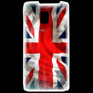 Coque LG P990 Drapeau anglais grunge