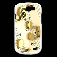 Coque Samsung Galaxy Express Portée de notes en or