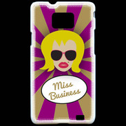 Coque Samsung Galaxy S2 Miss business Blonde
