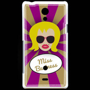 Coque Sony Xperia T Miss business Blonde