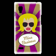Coque LG Optimus L9 Miss business Blonde