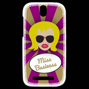 Coque HTC One SV Miss business Blonde