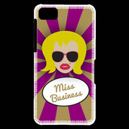 Coque Blackberry Z10 Miss business Blonde