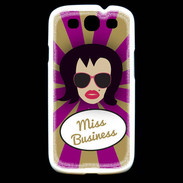 Coque Samsung Galaxy S3 Miss business Brune
