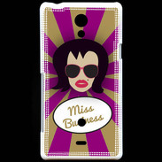 Coque Sony Xperia T Miss business Brune