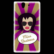 Coque Sony Xperia Z Miss business Brune