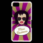 Coque Blackberry Z10 Miss business Brune
