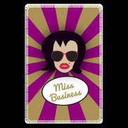 Etui carte bancaire Miss business Brune