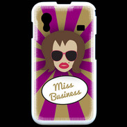 Coque Samsung ACE S5830 Miss business Chatain