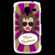 Coque Samsung Galaxy Ace 2 Miss business Chatain