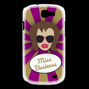 Coque Samsung Galaxy Express Miss business Chatain