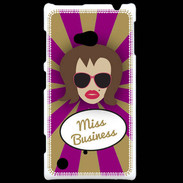 Coque Nokia Lumia 720 Miss business Chatain