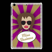 Coque iPadMini Miss business Chatain