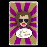Etui carte bancaire Miss business Chatain