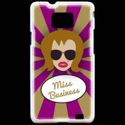 Coque Samsung Galaxy S2 Miss business Rousse