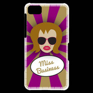 Coque Blackberry Z10 Miss business Rousse