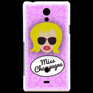 Coque Sony Xperia T Miss Champagne Blonde